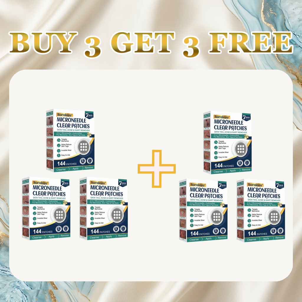 ✨Soraloza® 2-in-1 Microneedle & Hydrocolloid Patch🍀 | Removes raised moles, acne, flat warts, and skin tags | Helps improve wrinkles, scars, and blemishes | Invisible patches for face and body