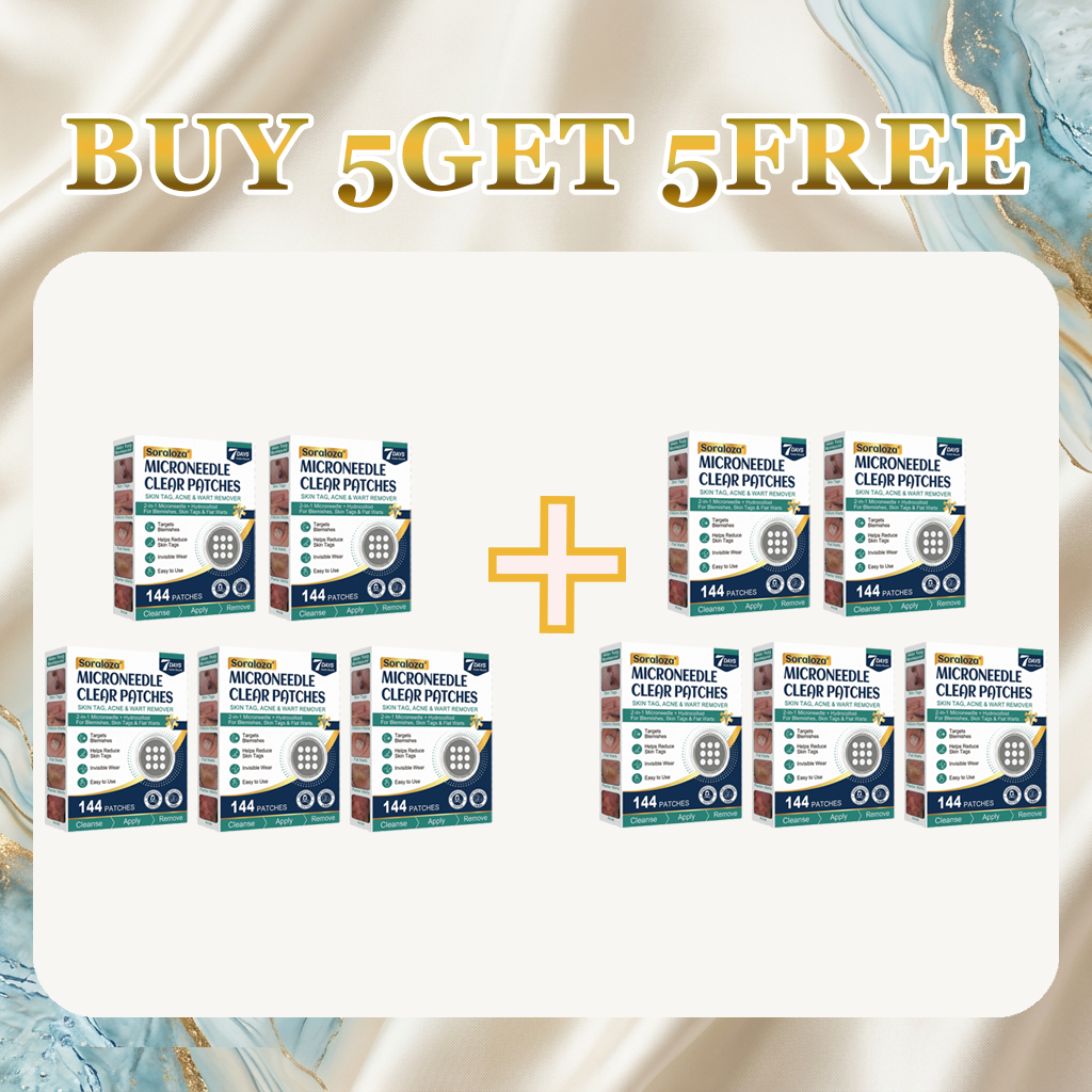 ✨Soraloza® 2-in-1 Microneedle & Hydrocolloid Patch🍀 | Removes raised moles, acne, flat warts, and skin tags | Helps improve wrinkles, scars, and blemishes | Invisible patches for face and body
