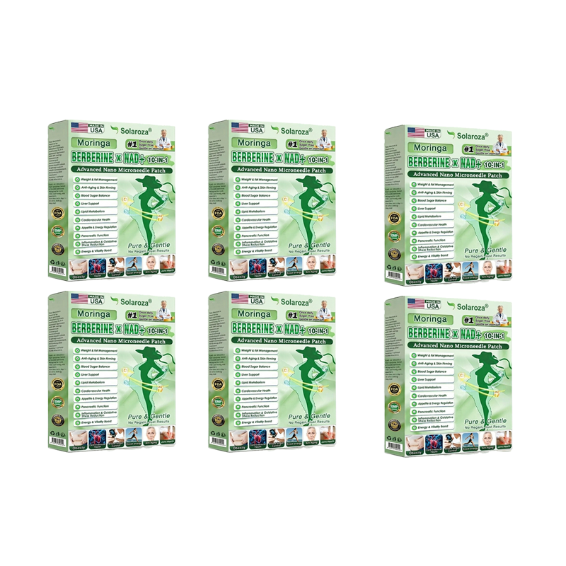 💫Official Store | 🛒Solaroza® Moringa & Berberine 10-IN-1 Advanced Nano Microneedle Patch (Once Daily, visible changes in 7 days) ✅ Obesity, Diabetes, Sleep Apnea, And Joint Issues