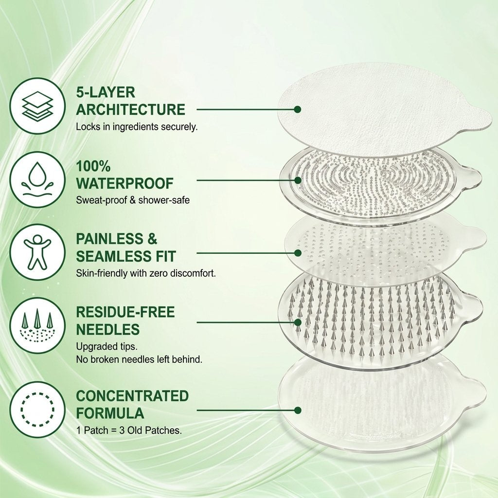 Solaroza® 15-in-1 Advanced Nano Microneedle Patch | 8-Hour Metabolic Support, Cravings Control & Skin Firming